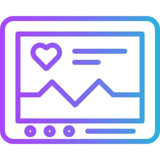 monitor Generic gradient outline ikona