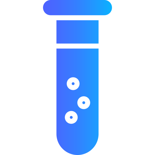 tubos de ensayo Generic gradient fill icono