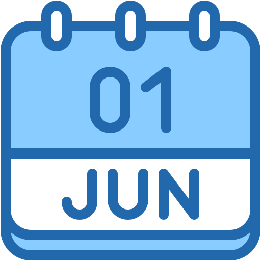 月間カレンダー Generic color lineal-color icon