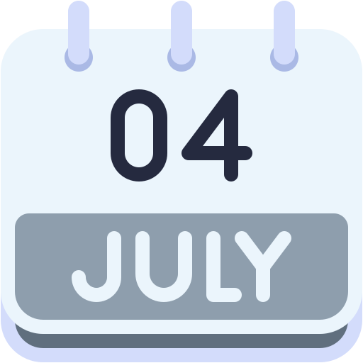 4 de julio Generic color fill icono