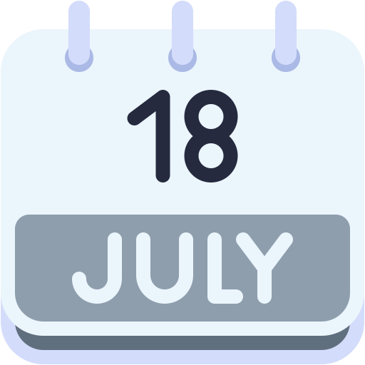 Monthly calendar Generic color fill icon