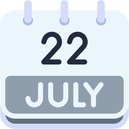 Monthly calendar Generic color fill icon