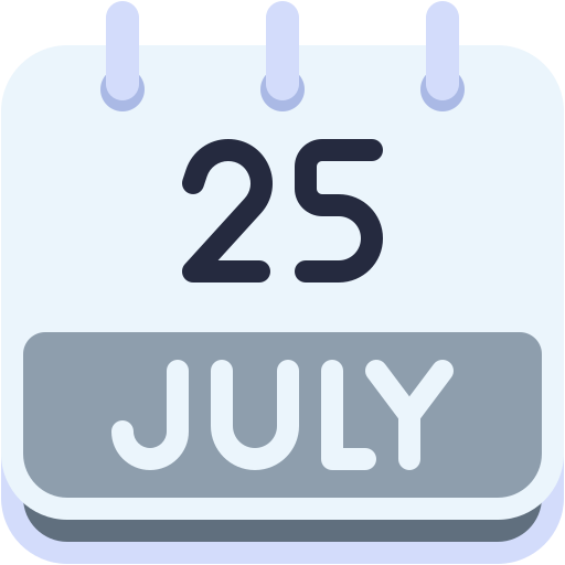 Monthly calendar Generic color fill icon