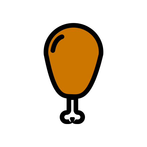 smażony kurczak Generic color lineal-color ikona