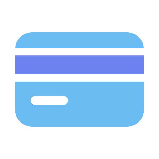 karta kredytowa Generic color fill ikona