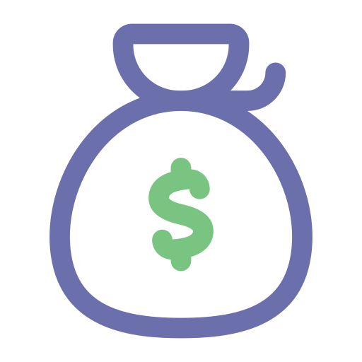 Money bag Generic color outline icon