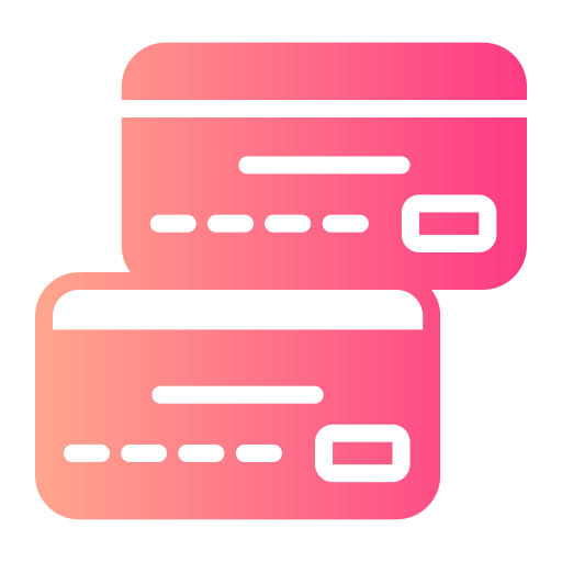 karta kredytowa Generic gradient fill ikona