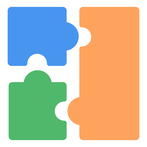 puzzle Generic color fill icona