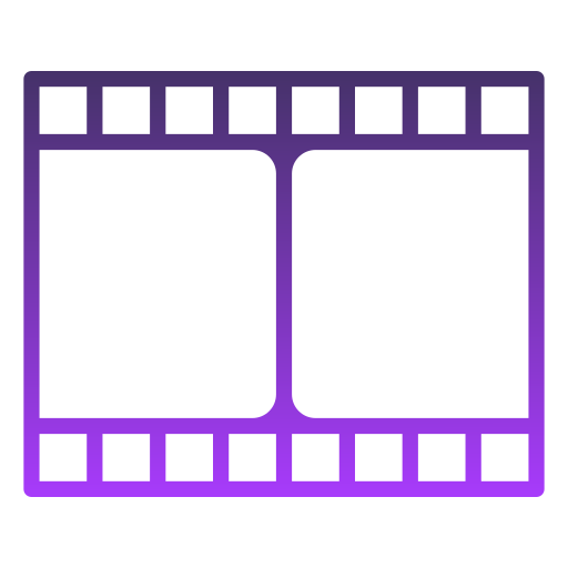 film Generic gradient outline Icône