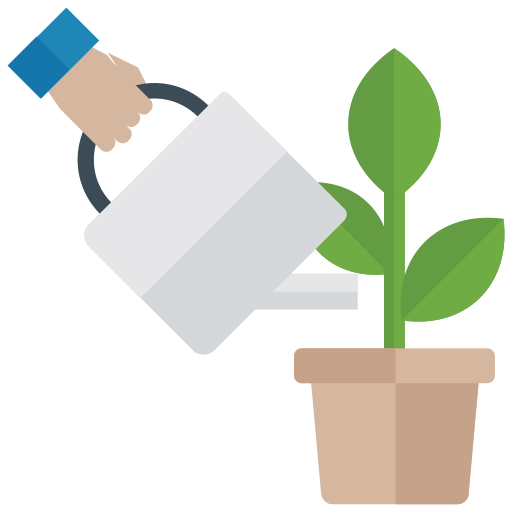 Watering plant Generic color fill icon
