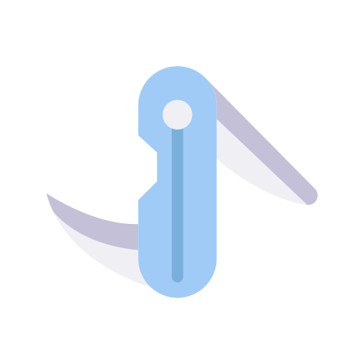 Карманный нож Generic color fill иконка