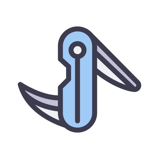 Pocket knife Generic color lineal-color icon