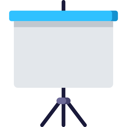 Projector screen Special Flat icon