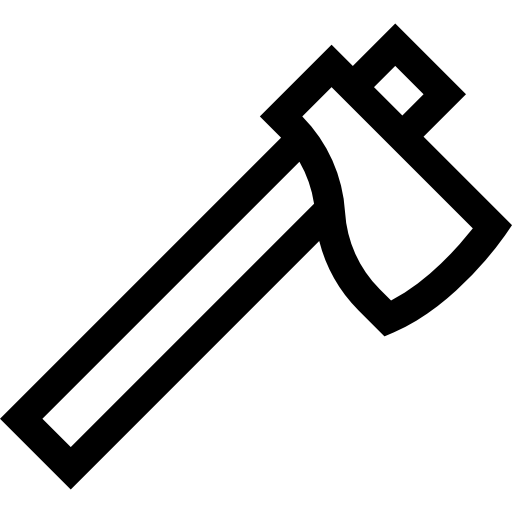 ascia Basic Straight Lineal icona