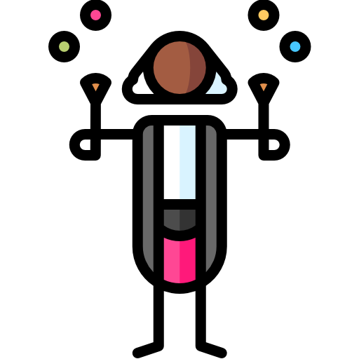 grafikdesigner Puppet Characters Lineal Color icon