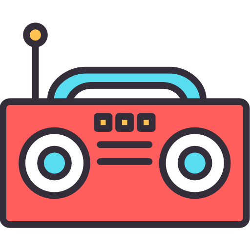 Radio Good Ware Lineal Color icon