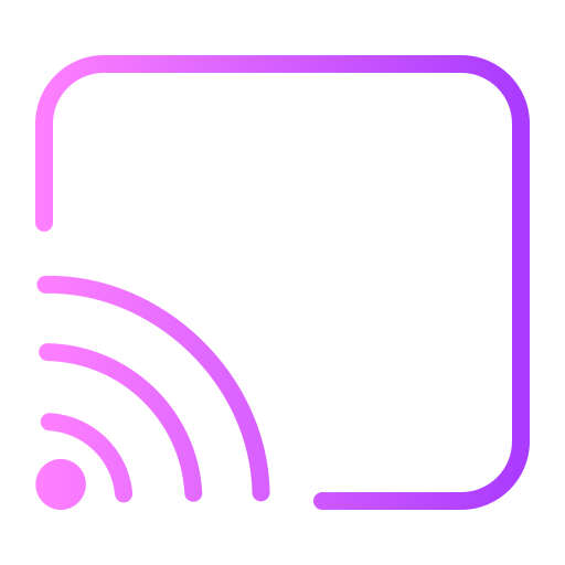 Cast Generic gradient fill icon