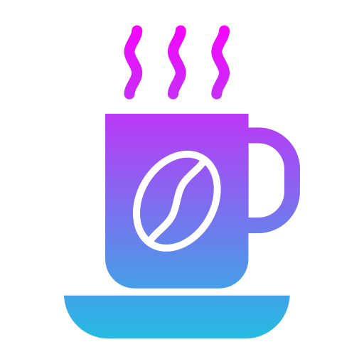 tazza di caffè Generic gradient fill icona