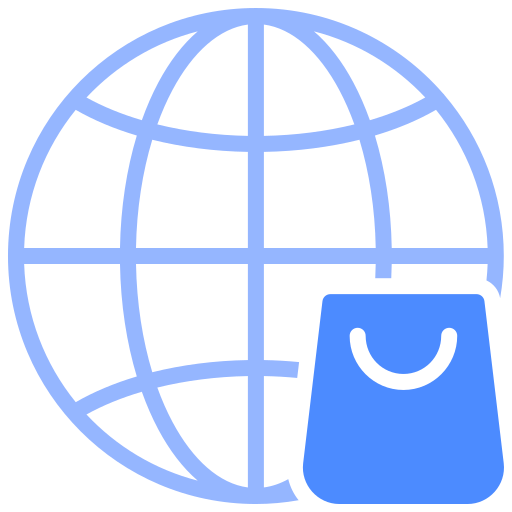 World wide shopping Generic color fill icon