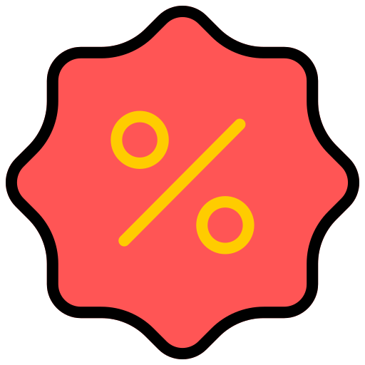 insignia de descuento Generic color lineal-color icono