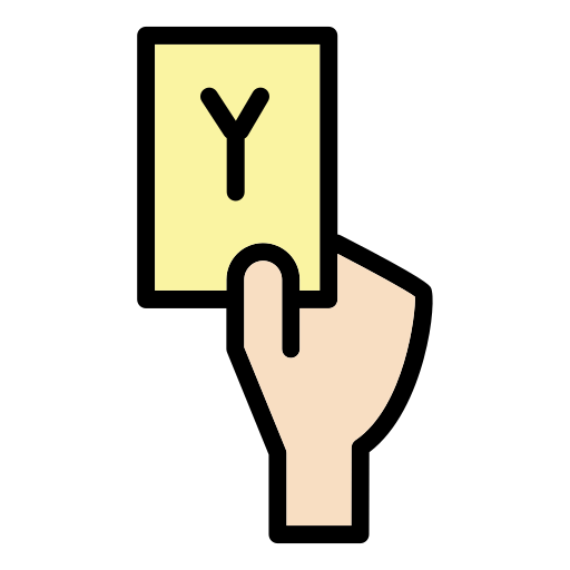 Żółta karta Generic color lineal-color ikona