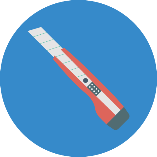 カッター Generic color fill icon