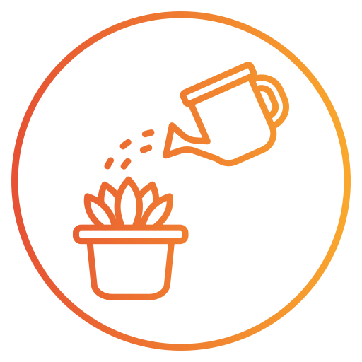 Watering plant Generic gradient outline icon