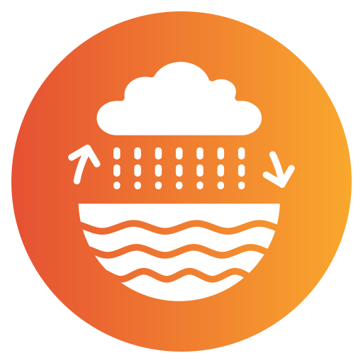 Water cycle Generic gradient fill icon