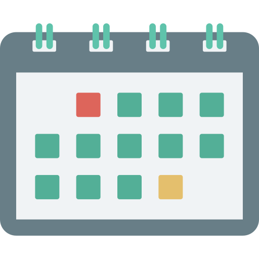 Calender Generic color fill icon