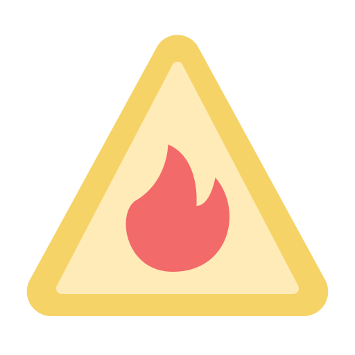 señal de fuego Generic color fill icono