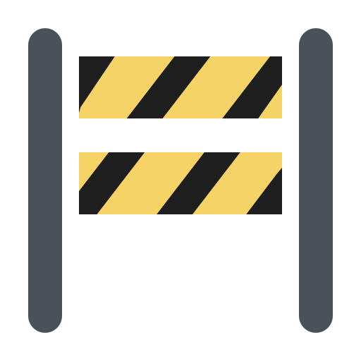 barrière de circulation Generic color fill Icône