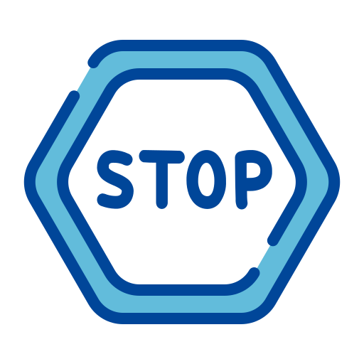 Stop Generic color lineal-color icon