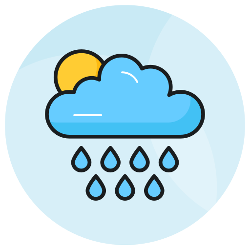 deszczowy klimat Generic color lineal-color ikona