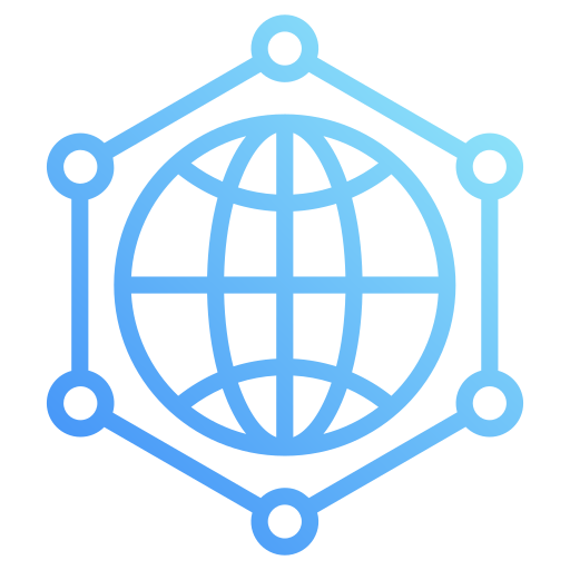 Network Generic gradient outline icon