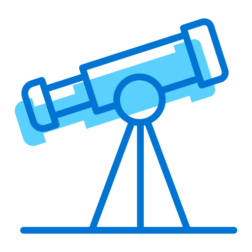 télescope Generic color lineal-color Icône