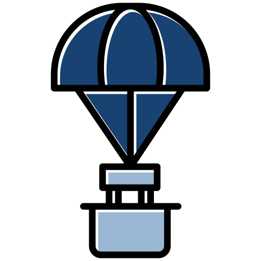paracaídas Generic color lineal-color icono