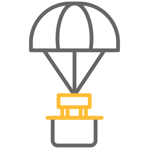 paracadute Generic color outline icona