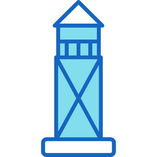 torre de vigilancia Generic color lineal-color icono