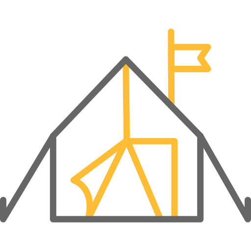 tenda Generic color outline icona