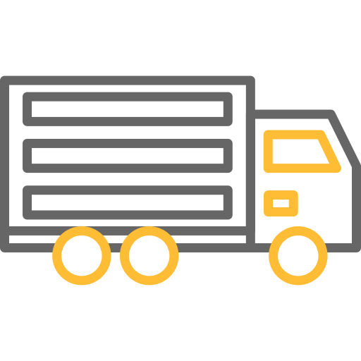 ciężarówka dostawcza Generic color outline ikona