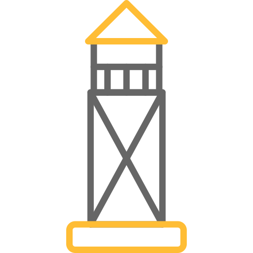 torre di guardia Generic color outline icona