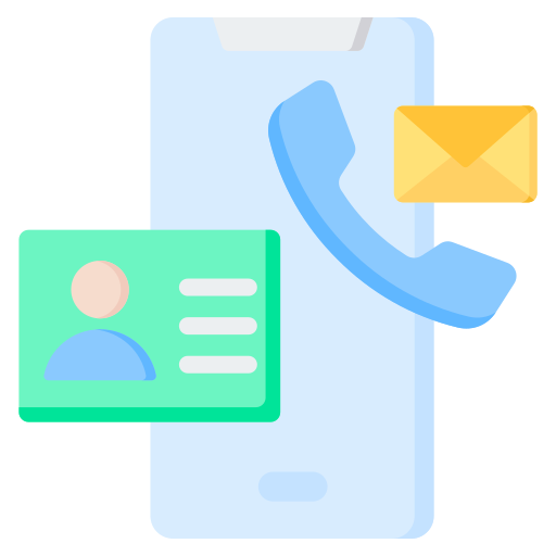 Contact information Generic color fill icon