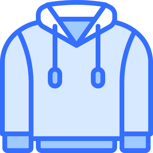 kapuzenpullover Coloring Blue icon