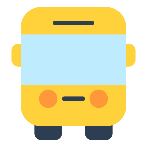 schoolbus Generic color fill icoon