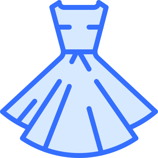 robe Coloring Blue Icône