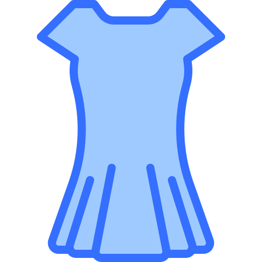 jurk Coloring Blue icoon