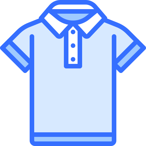 폴로 셔츠 Coloring Blue icon