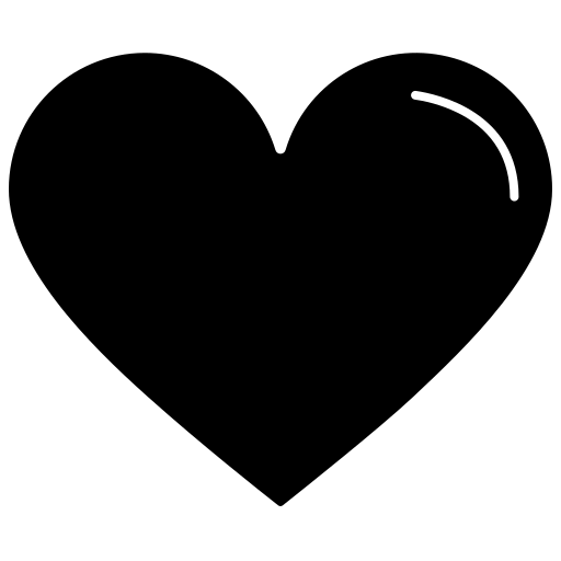 corazón Generic black fill icono