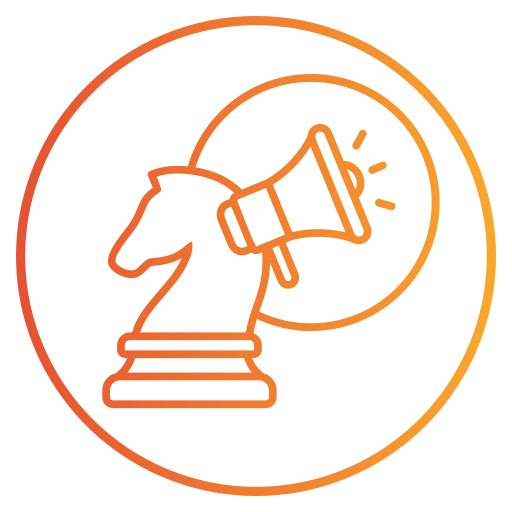 strategia di mercato Generic gradient outline icona