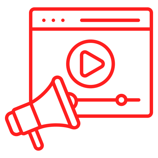 Видеомаркетинг Generic color outline иконка
